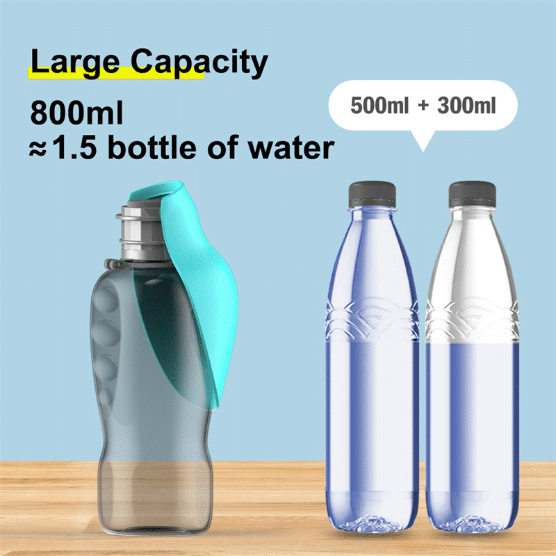 Ultimate Hydration Bottle for Dogs with Collapsible Bowl - 27.05oz