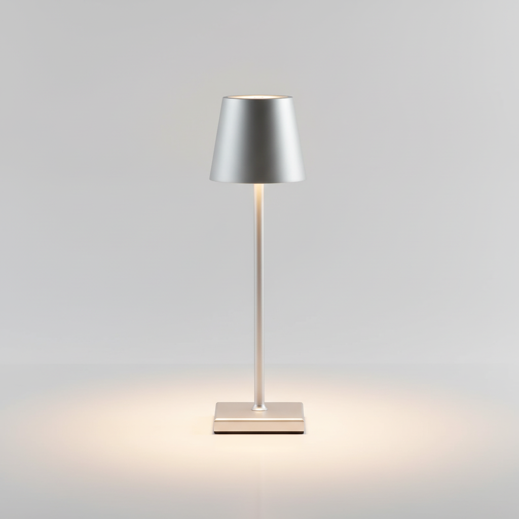 Aluminium Table Lamp with Wireless Design