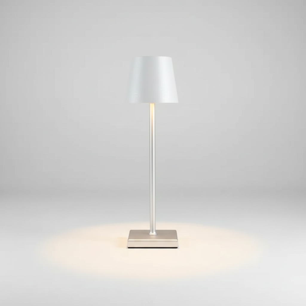 Aluminium Table Lamp with Wireless Design