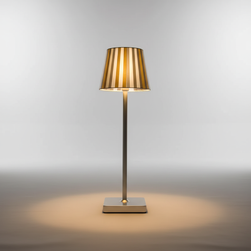 LED Table Lamp with Wireless Design - Modern Scandinavian Style