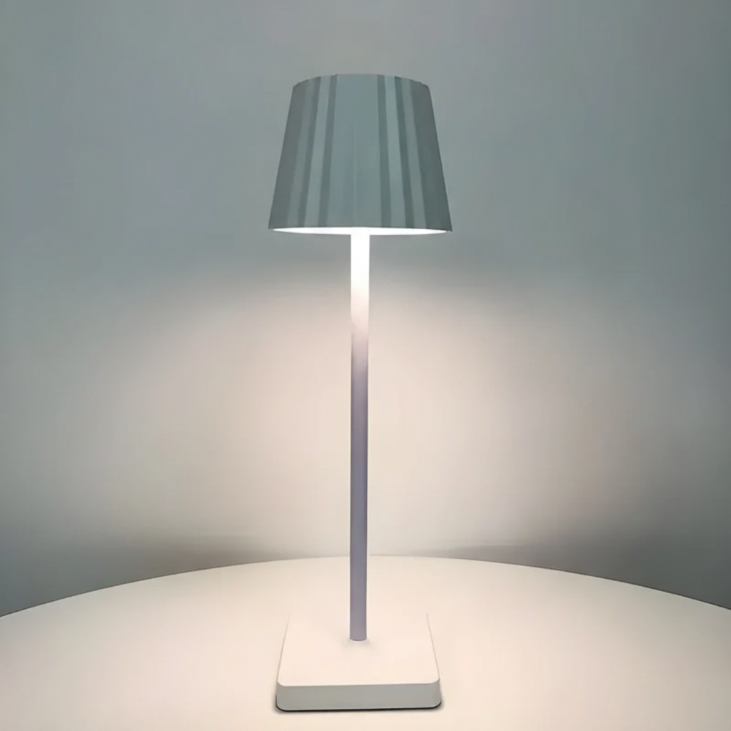 LED Table Lamp with Wireless Design - Modern Scandinavian Style