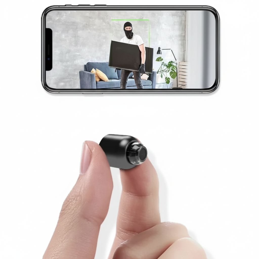 Compact WiFi Surveillance Camera with 1080P Clarity & Night Vision