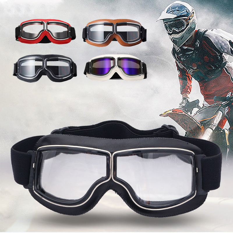 Classic Rider Goggles with UV Shielding & Durable Lenses