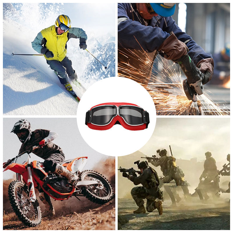 Classic Rider Goggles with UV Shielding & Durable Lenses