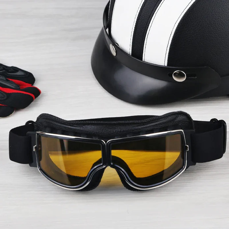 Classic Rider Goggles with UV Shielding & Durable Lenses