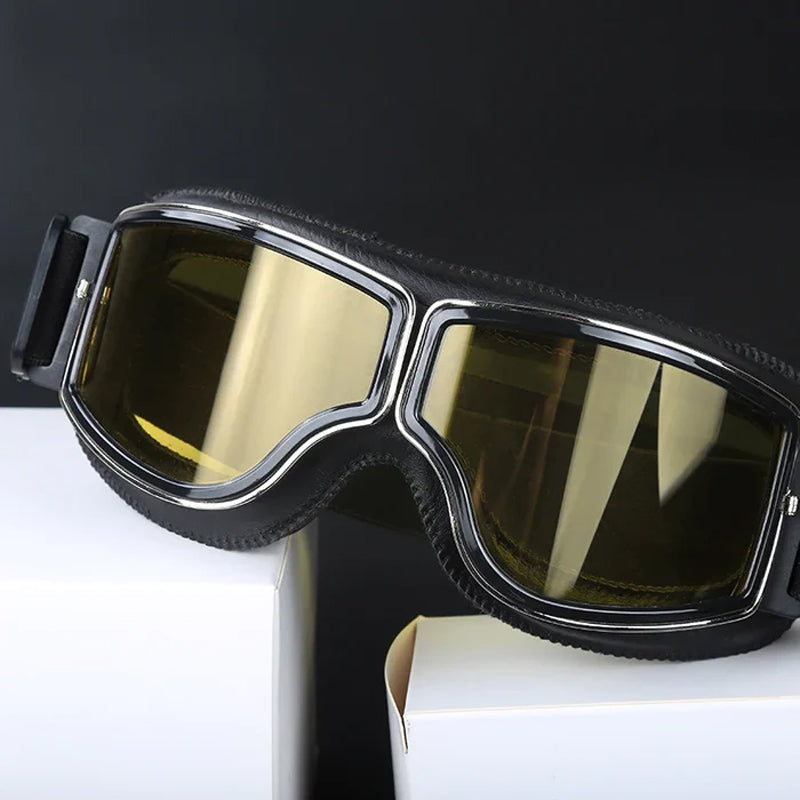 Classic Rider Goggles with UV Shielding & Durable Lenses