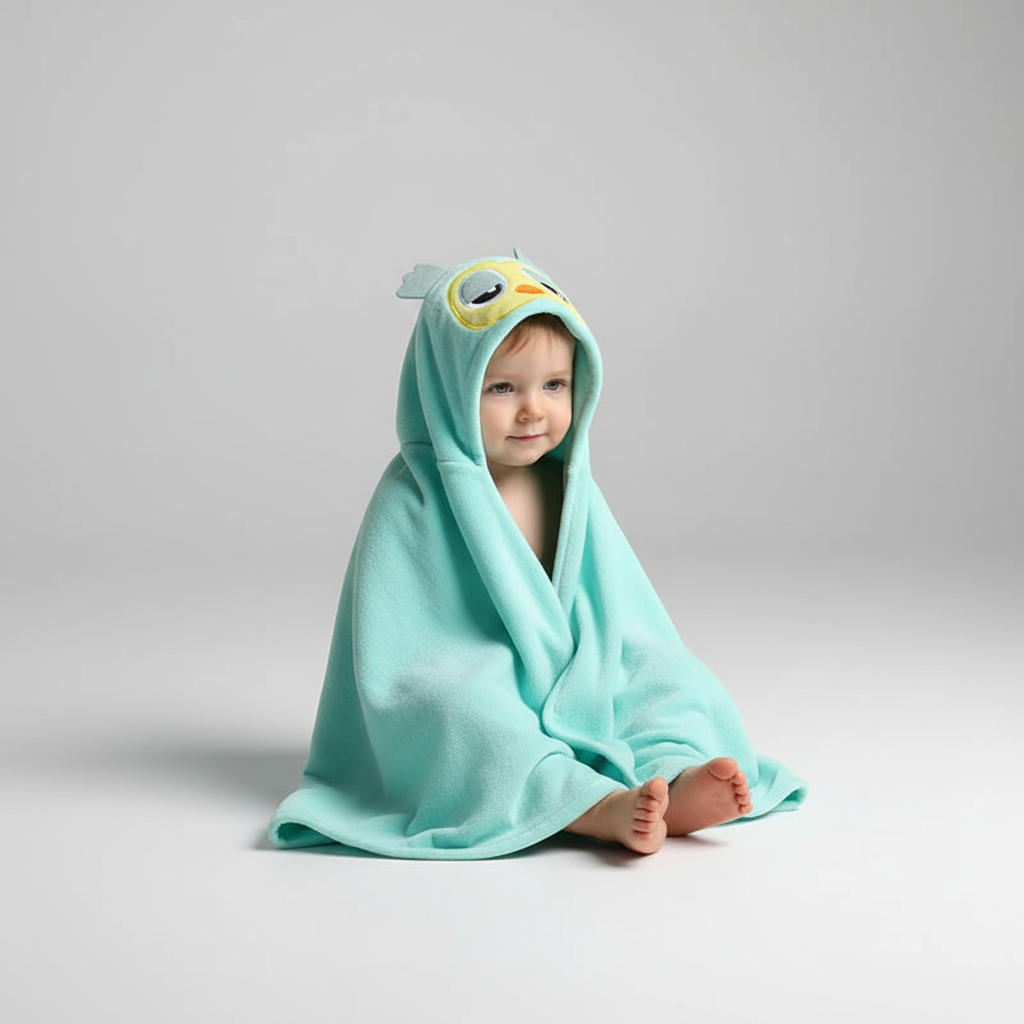 Children's Hooded Towel for Bathing