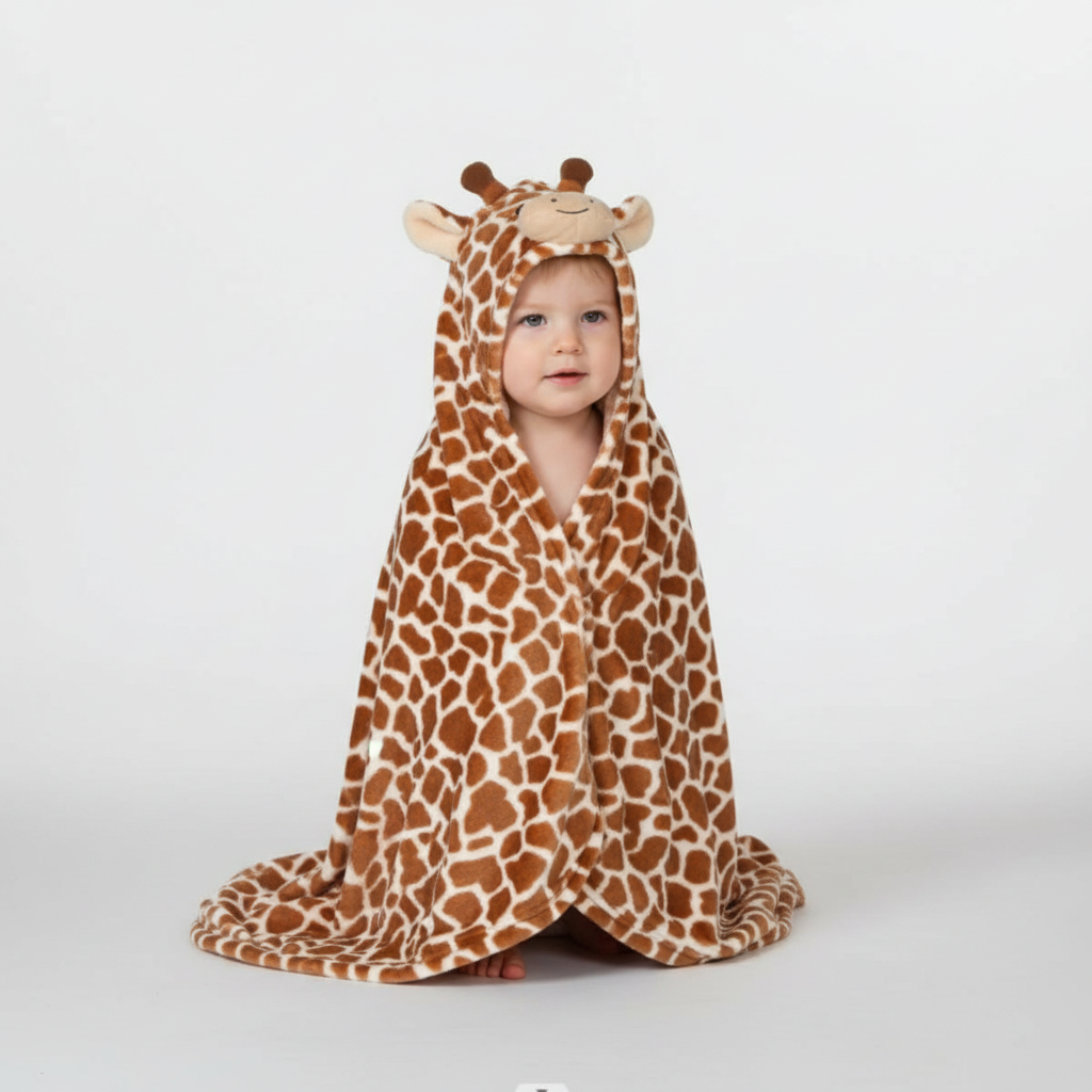 Children's Hooded Towel for Bathing