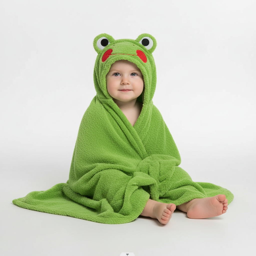Children's Hooded Towel for Bathing