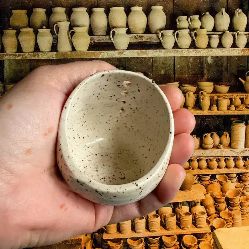 Handcrafted Ceramic Herb Separator – Elegant Kitchen Essential