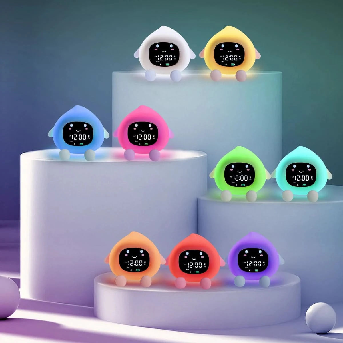 Children's Rechargeable Sleep Clock with Night Light Feature