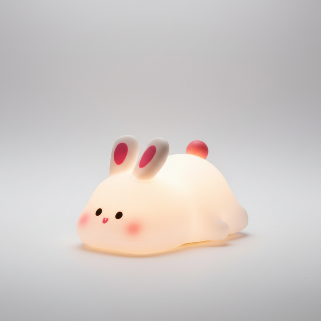 Soft Silicone Night Light for Kids - LunaBunny