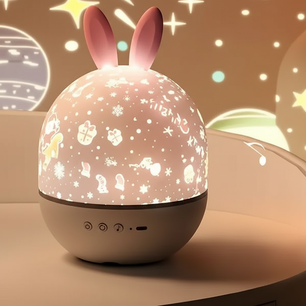 Plastic Star Projector for Kids' Room - Moon Theme