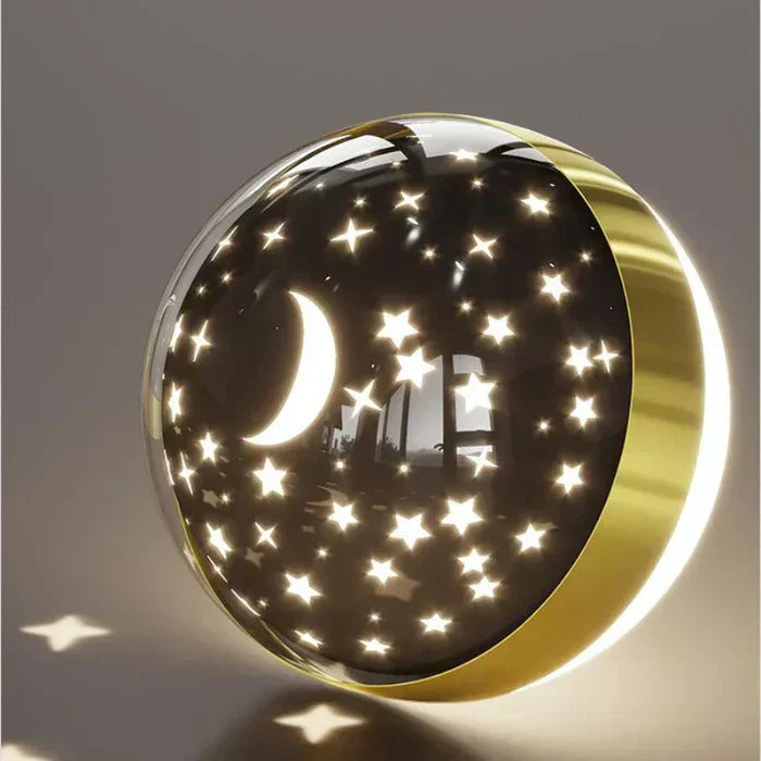 Metal Star-Shaped Wall Light for Kids' Room