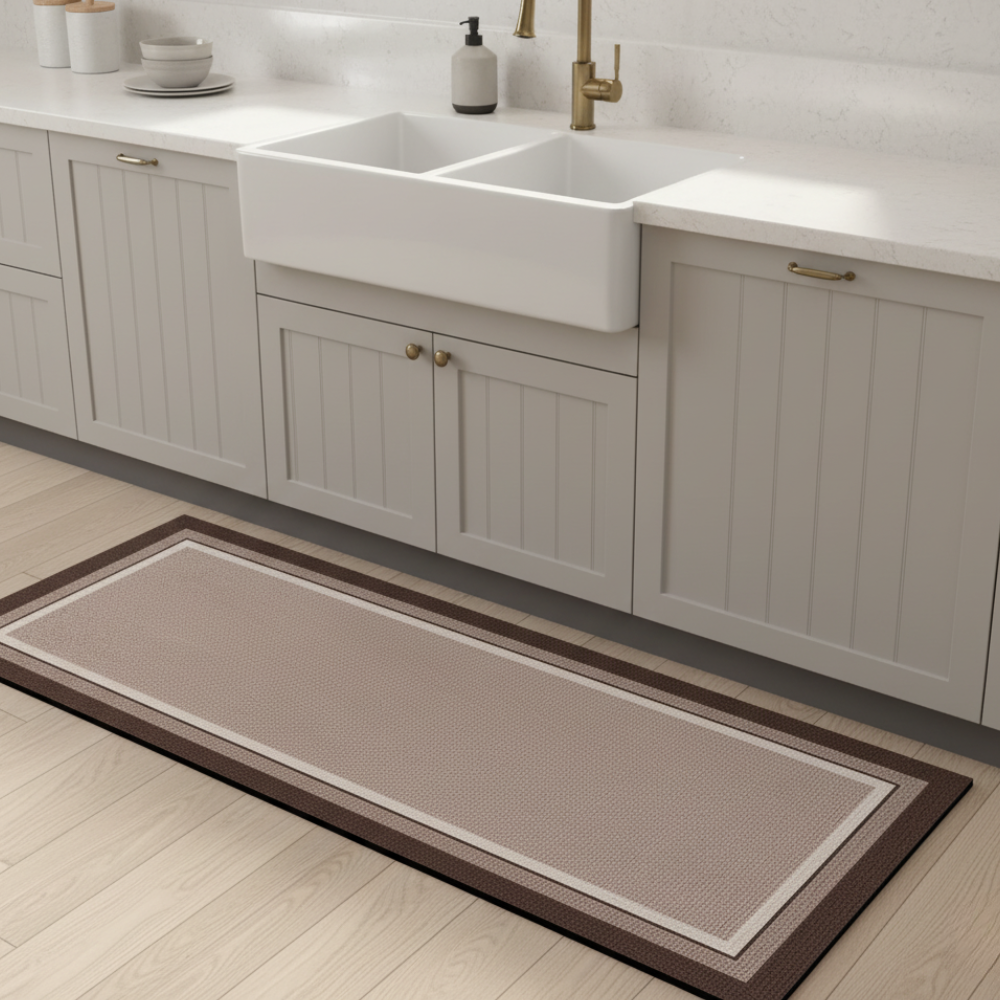 Stylish & Functional Kitchen Mat with Slip-Resistant Base