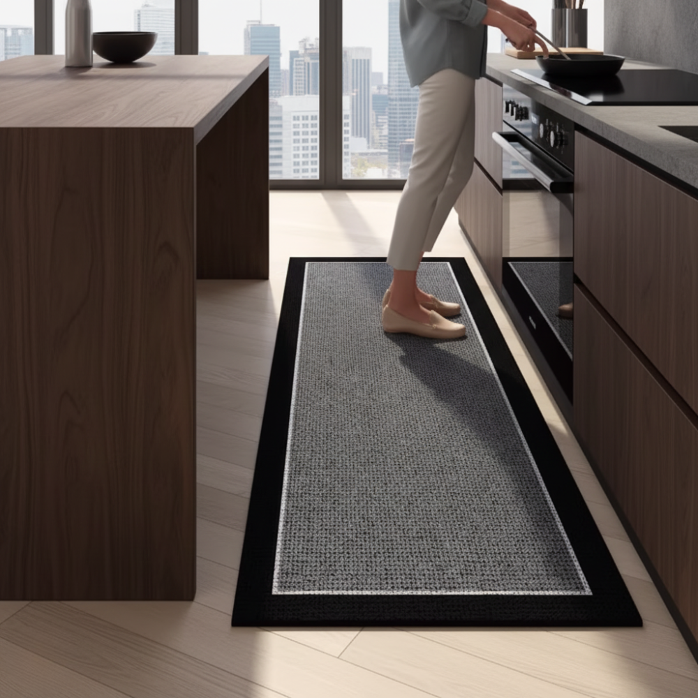 Stylish & Functional Kitchen Mat with Slip-Resistant Base