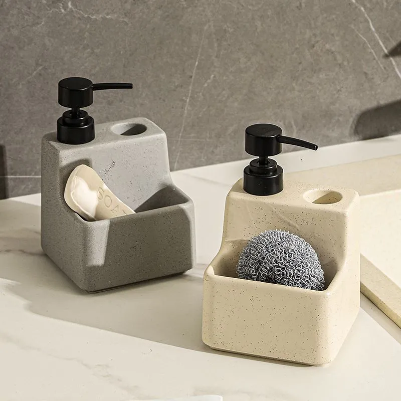 Sleek Soap Dispenser with Integrated Storage Solution