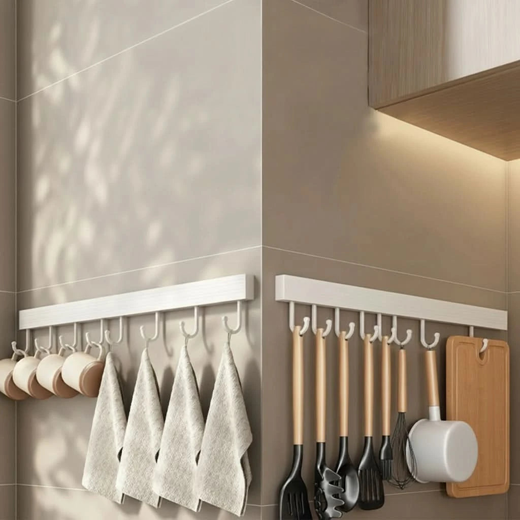 Versatile Wall-Mounted Storage Rack for Easy Organization