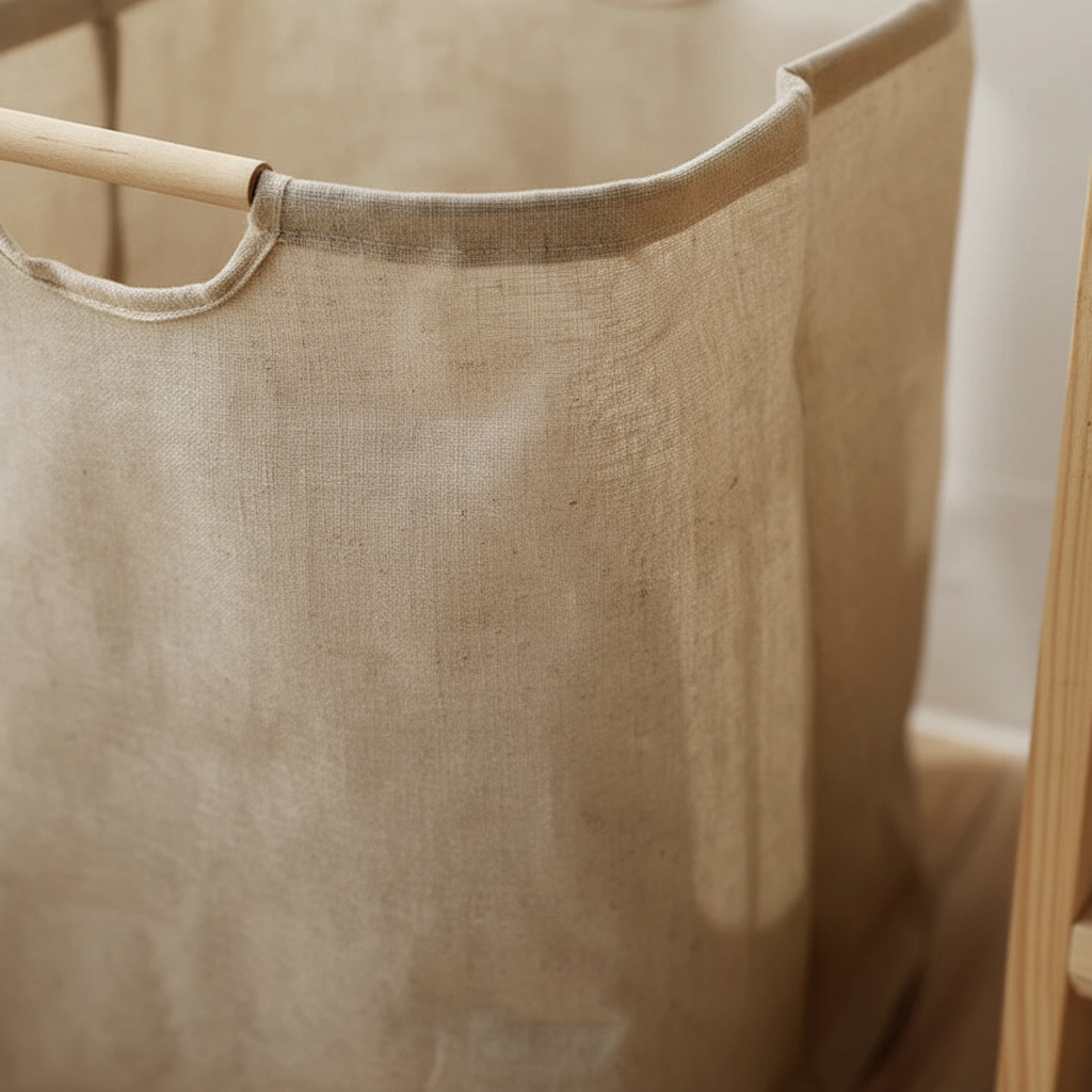 collapsible Cotton Linen Storage Basket