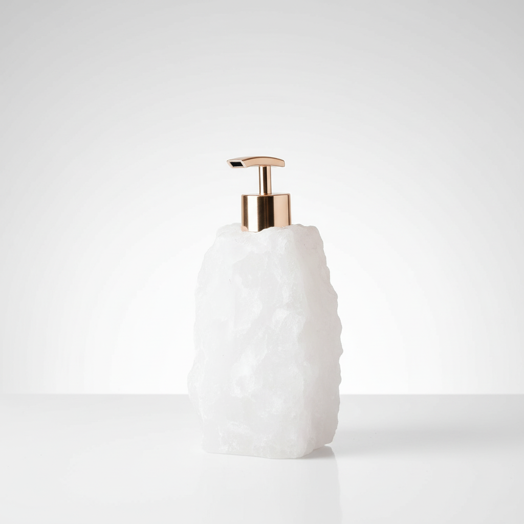 Stone Soap Dispenser for Basins - Compact Design