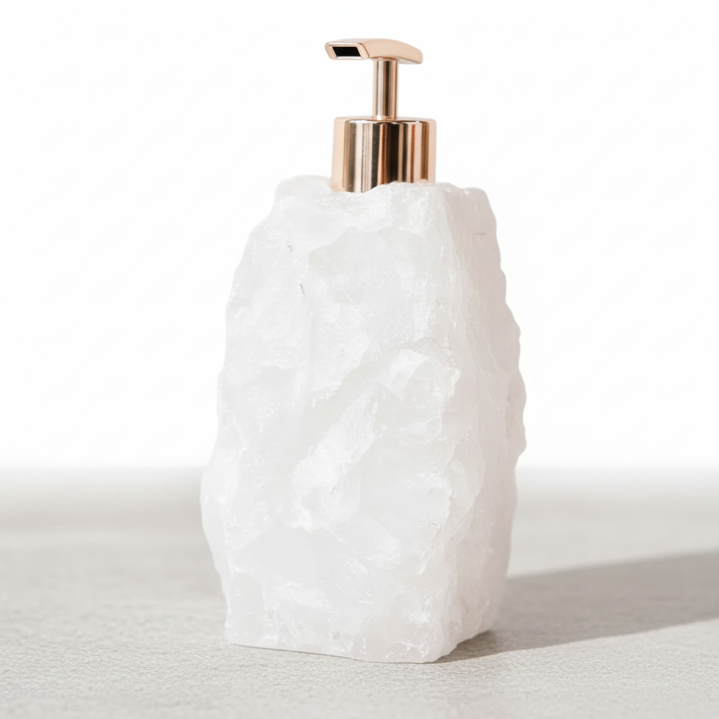 Stone Soap Dispenser for Basins - Compact Design
