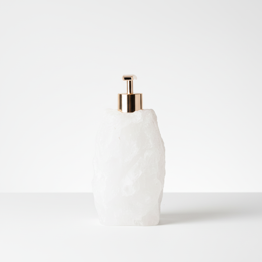 Stone Soap Dispenser for Basins - Compact Design