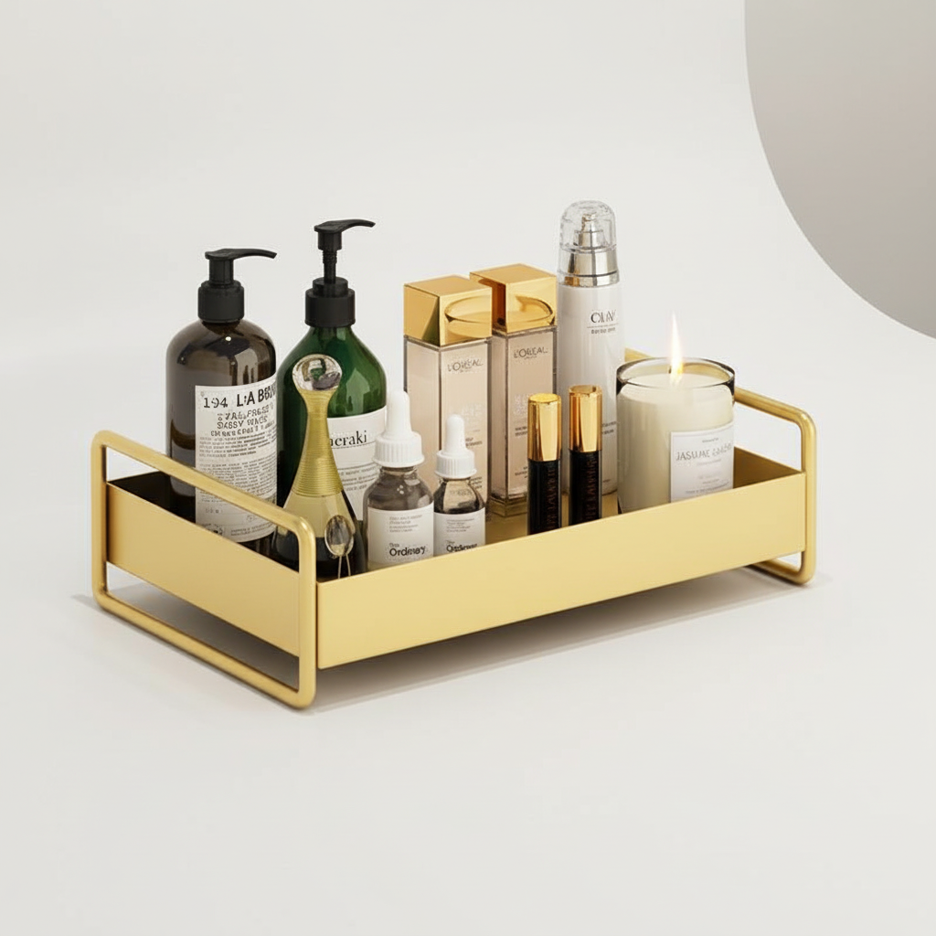 Modern Compact Tray Organizer - Glam Style