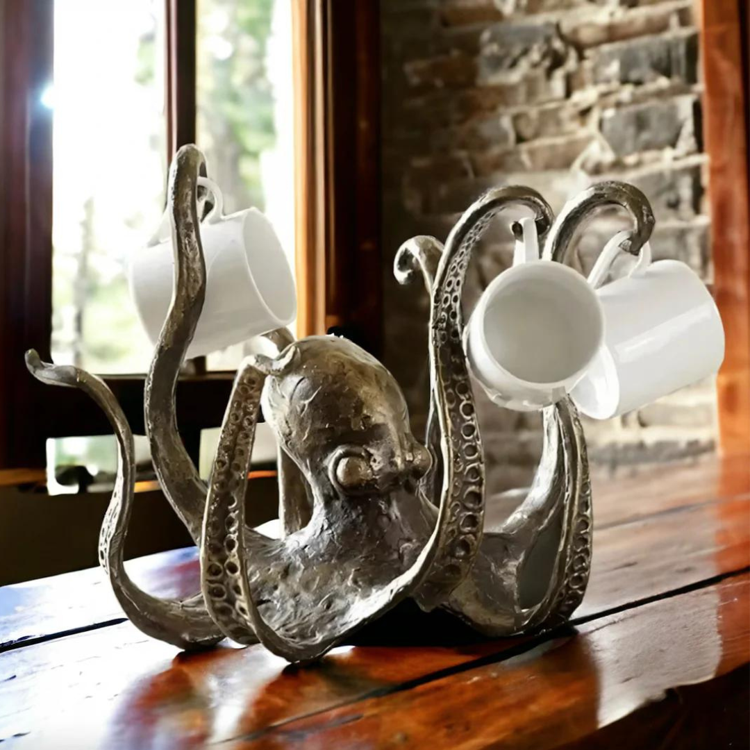Nautical Elegance | Stylish Mug Tree with Tentacle Hooks