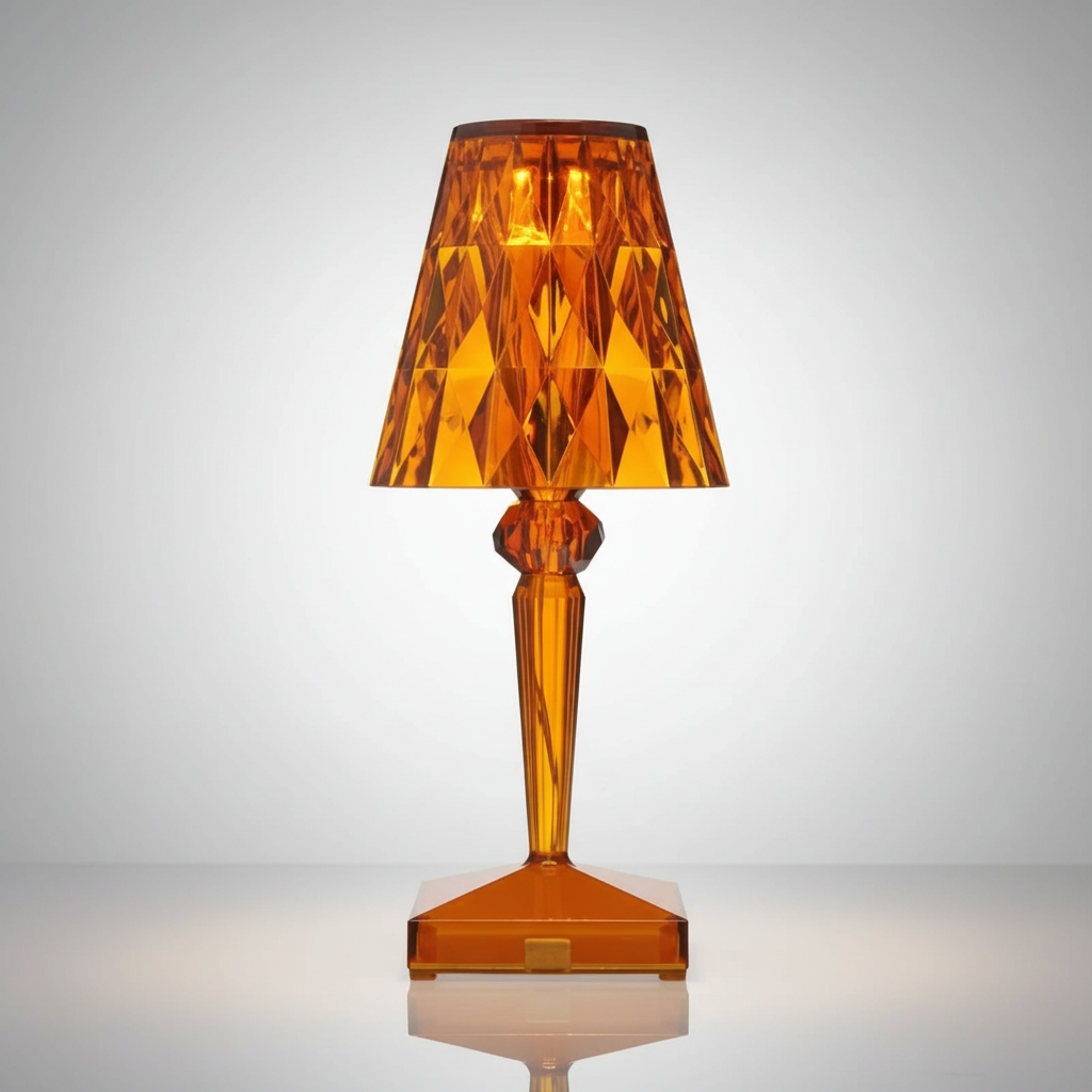 Prism Table Lamp with Crystal Optics