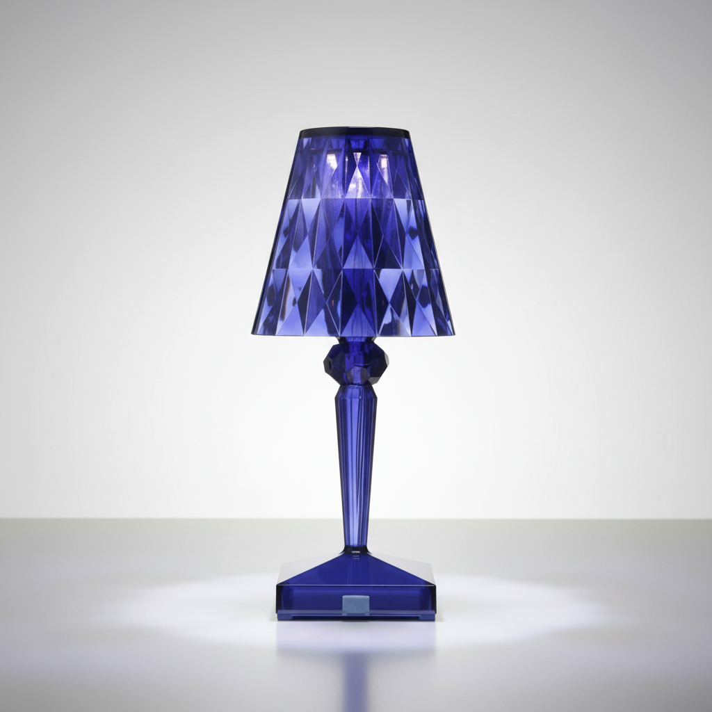 Prism Table Lamp with Crystal Optics