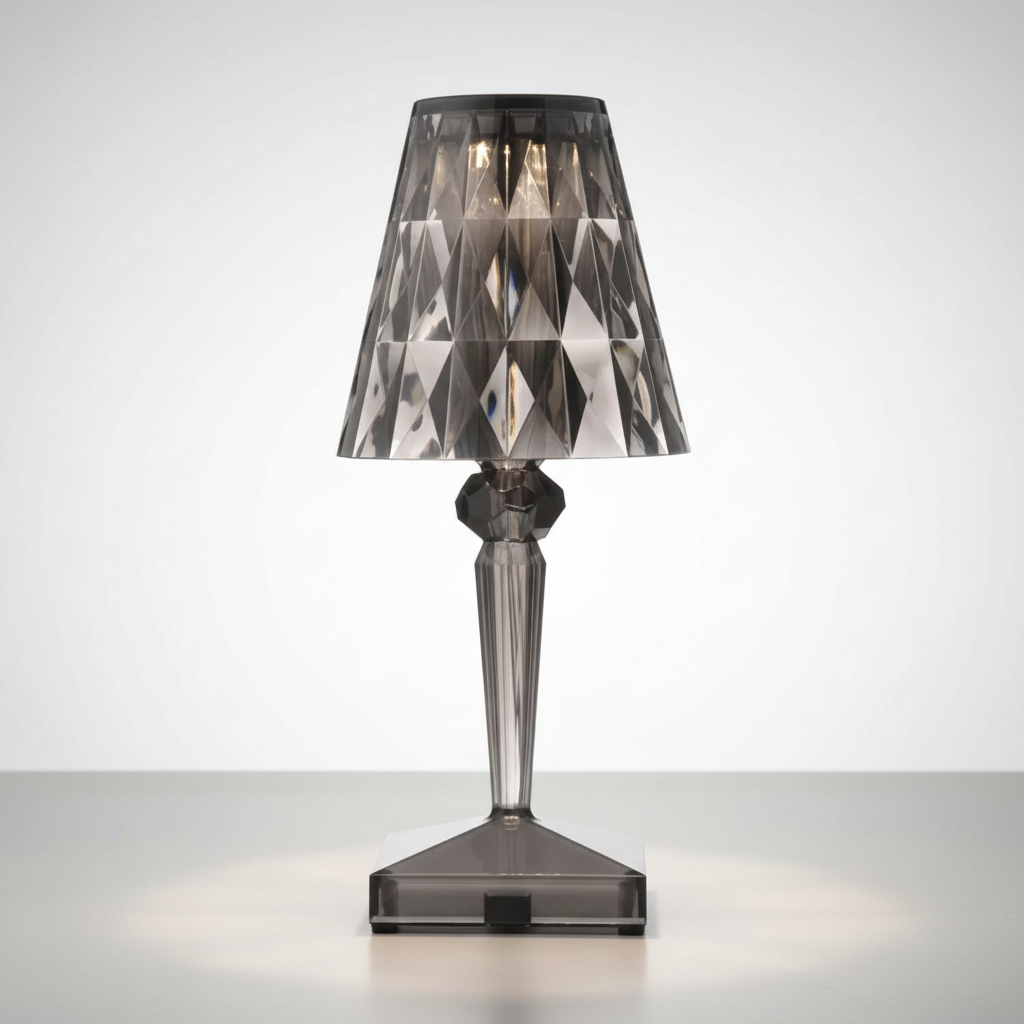 Prism Table Lamp with Crystal Optics
