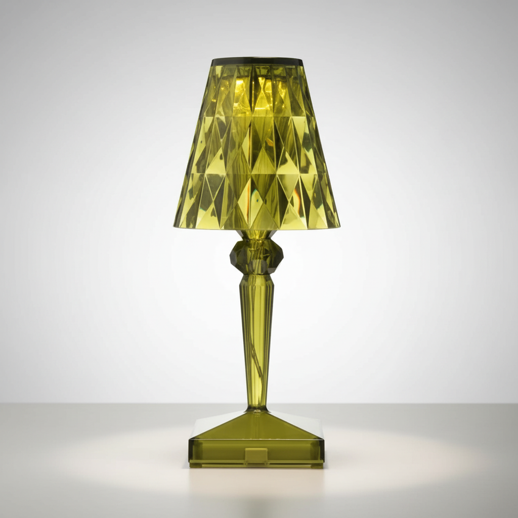 Prism Table Lamp with Crystal Optics