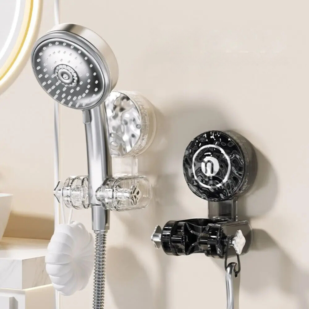 Versatile Shower Head Mount with Suction and Pivot Feature
