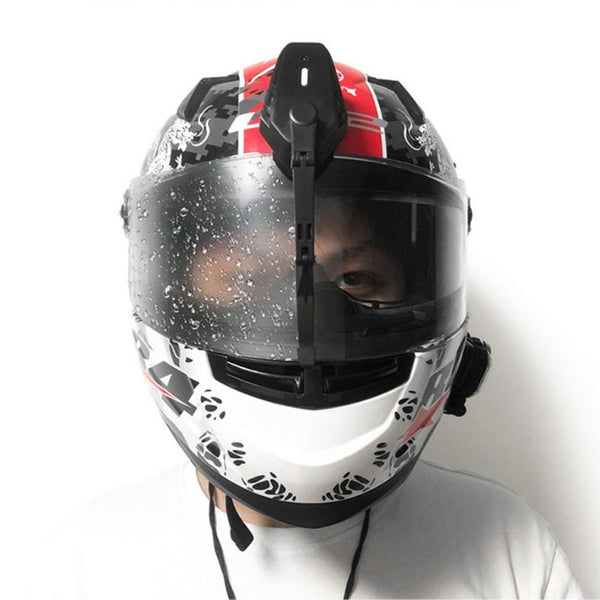 Enhanced Motorcycle Helmet Visor Cleaning System