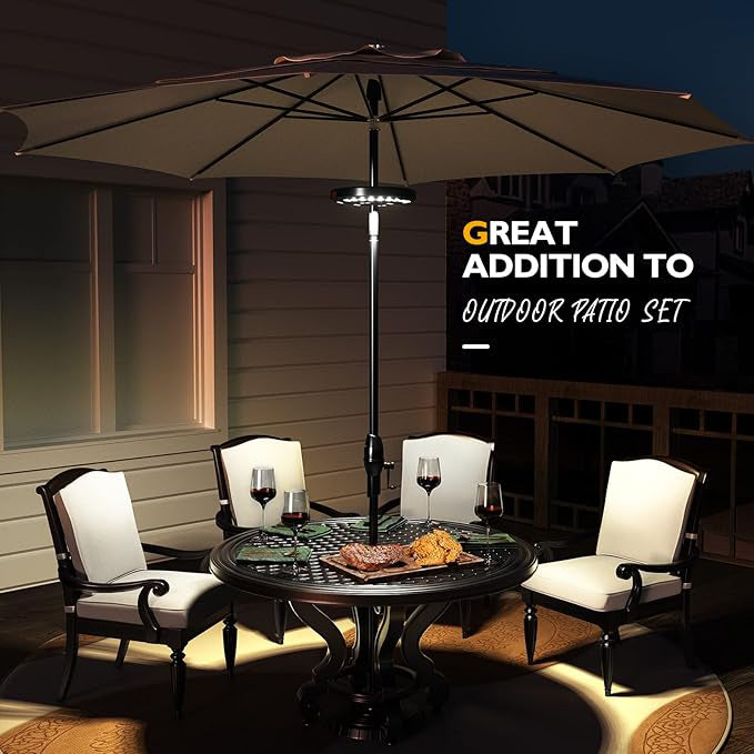 Versatile Outdoor Parasol Illumination Solution