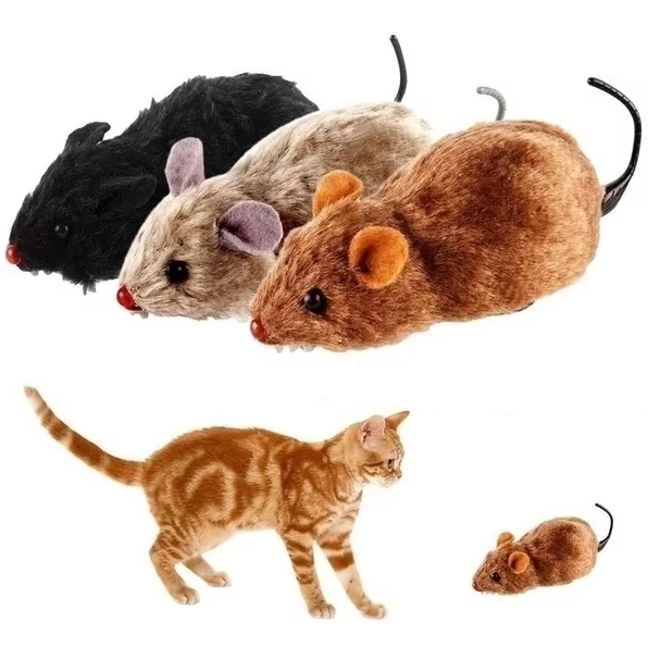 Interactive Feline Fun: Battery-Powered Racing Mouse