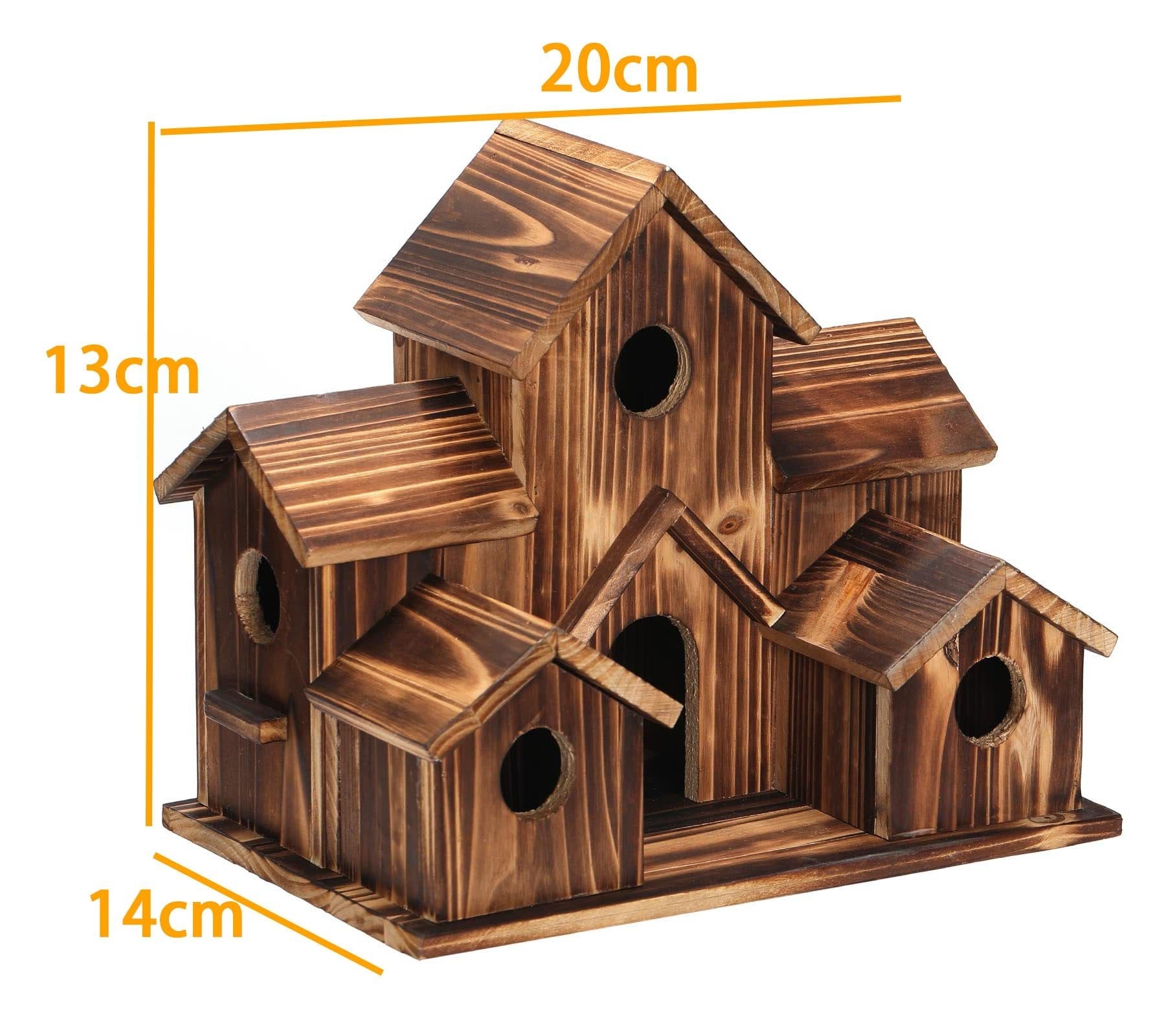 Elegant Eco-Friendly Birdhouse with Six Entrances