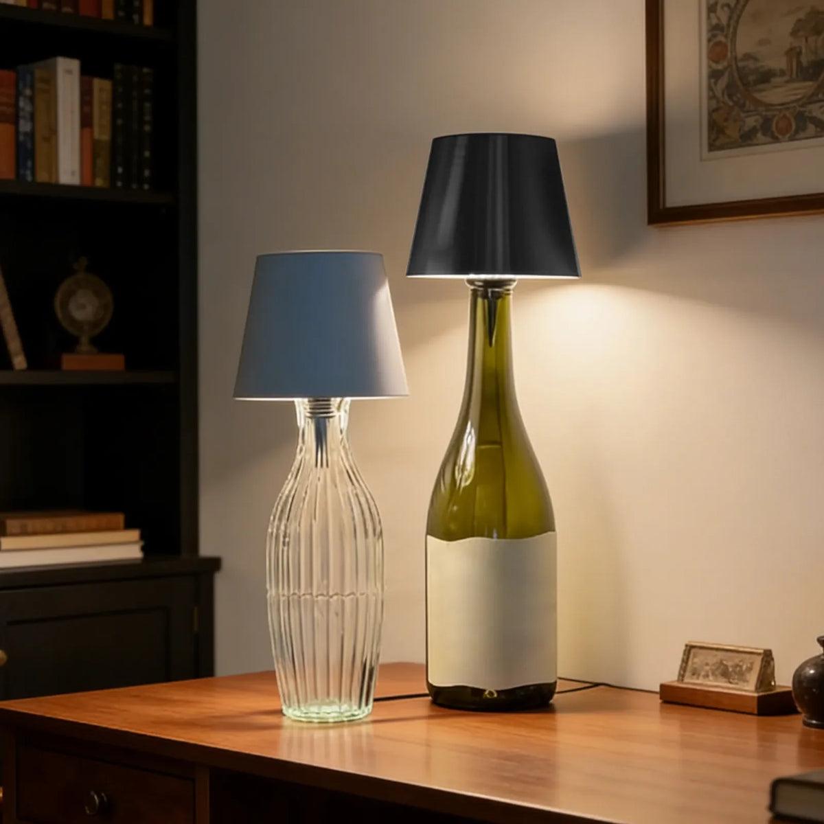 Stylish Rechargeable LED Table Lamp for Bottles