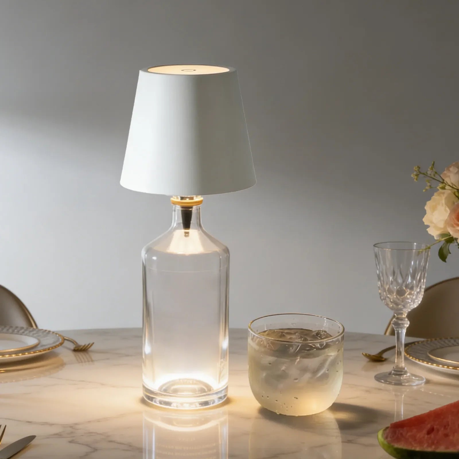 Stylish Rechargeable LED Table Lamp for Bottles