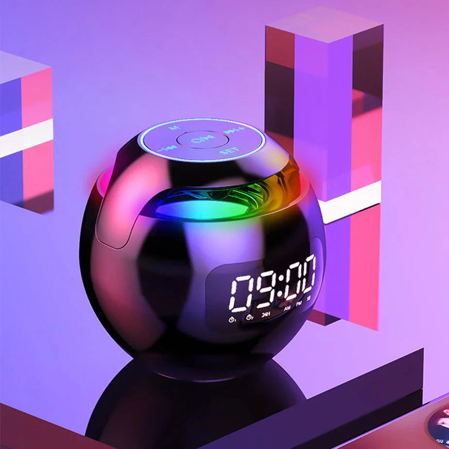 Smart LED Clock with Wireless Speaker and Mood Lighting