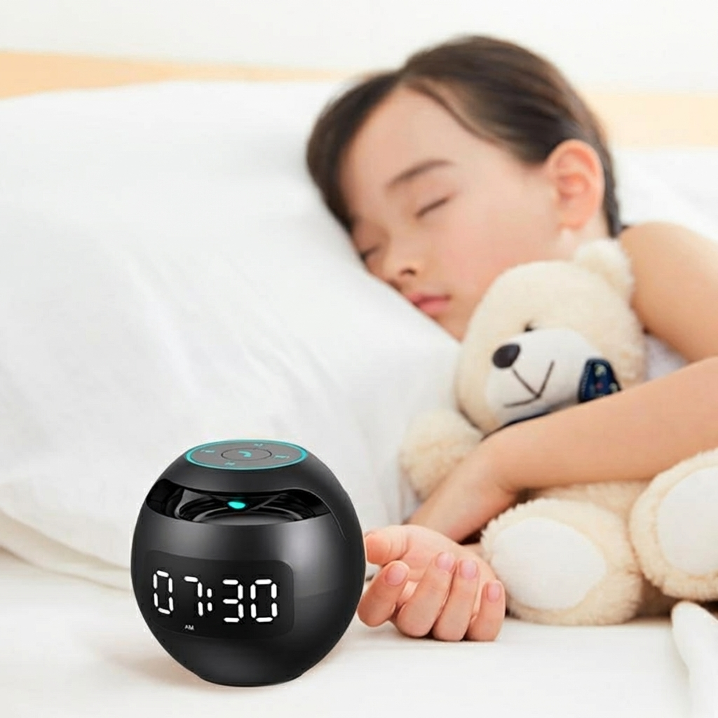 Smart LED Clock with Wireless Speaker and Mood Lighting
