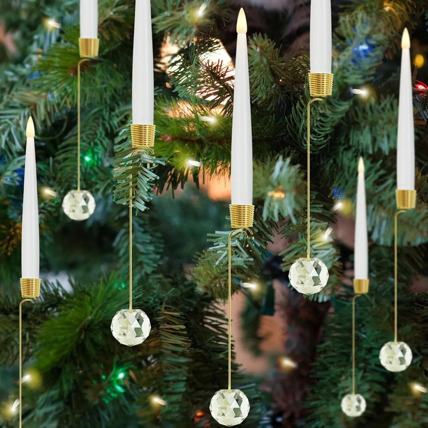 Battery-Operated Holiday Candle Lights with Remote Control