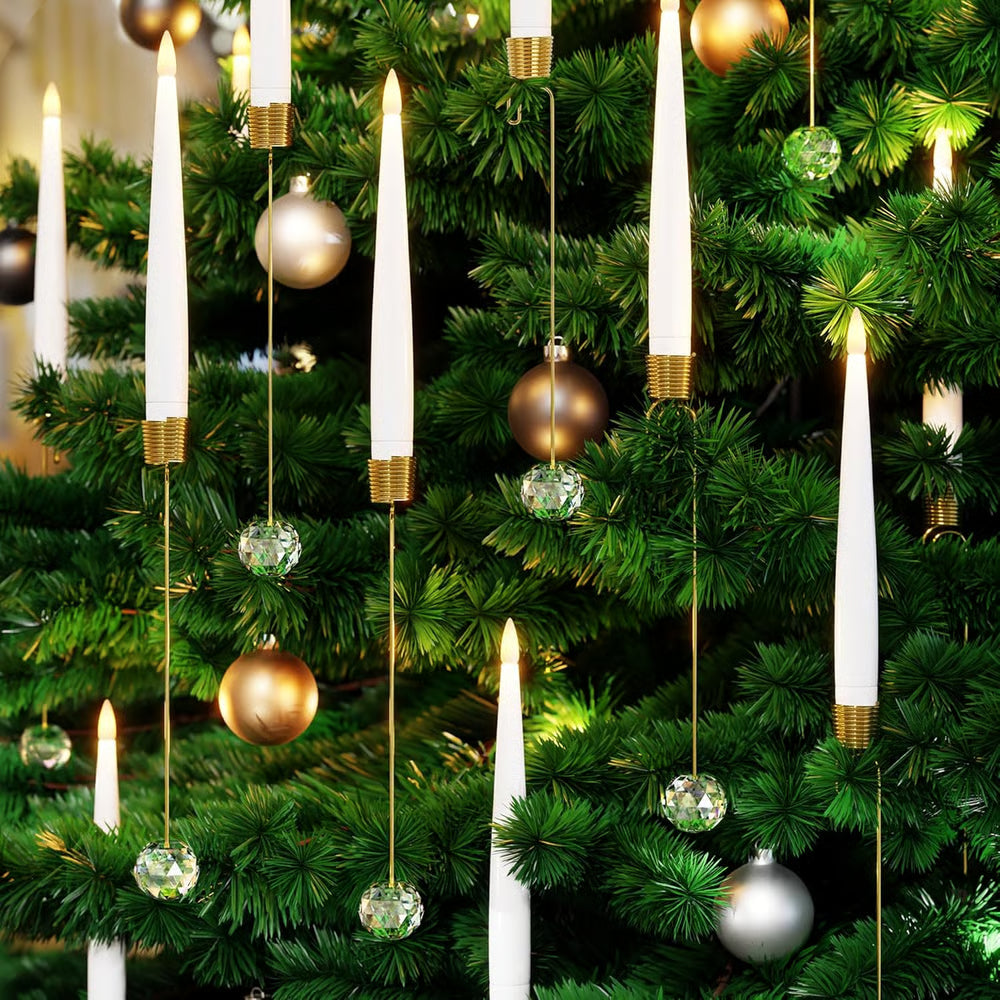 Battery-Operated Holiday Candle Lights with Remote Control