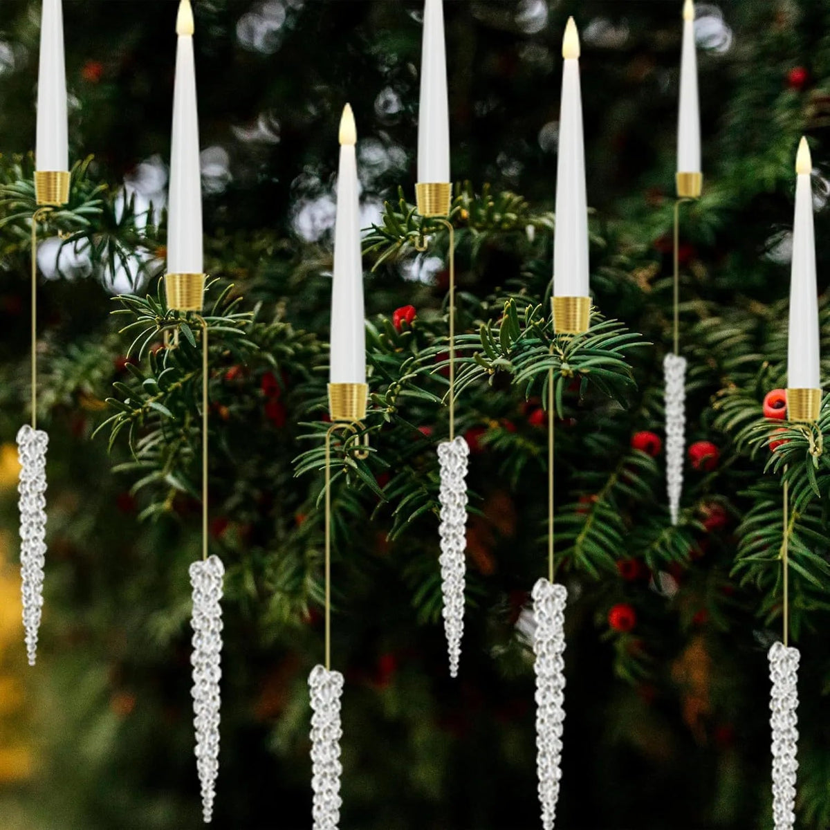 Battery-Operated Holiday Candle Lights with Remote Control