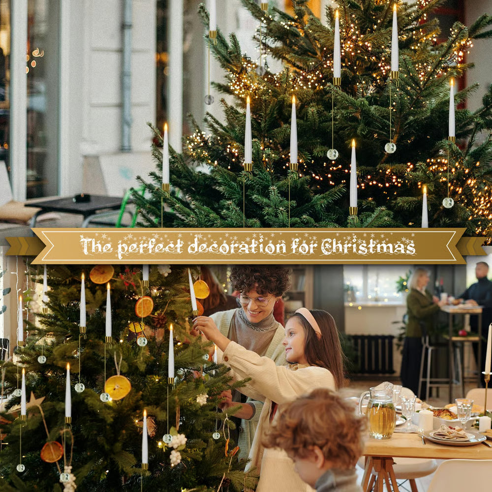 Battery-Operated Holiday Candle Lights with Remote Control