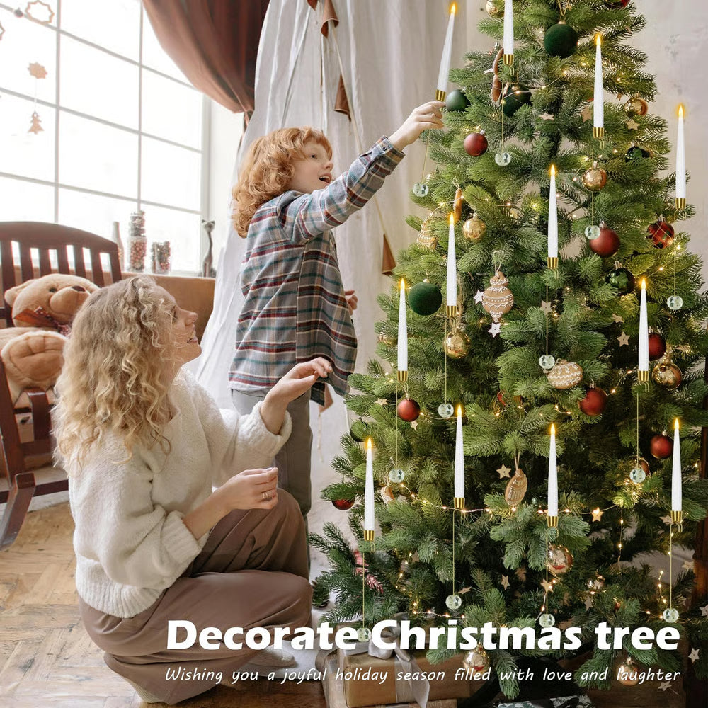 Battery-Operated Holiday Candle Lights with Remote Control