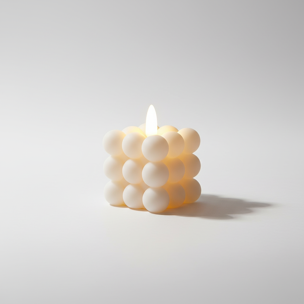 Warm White LED Sphere Shaped Decorative Candle