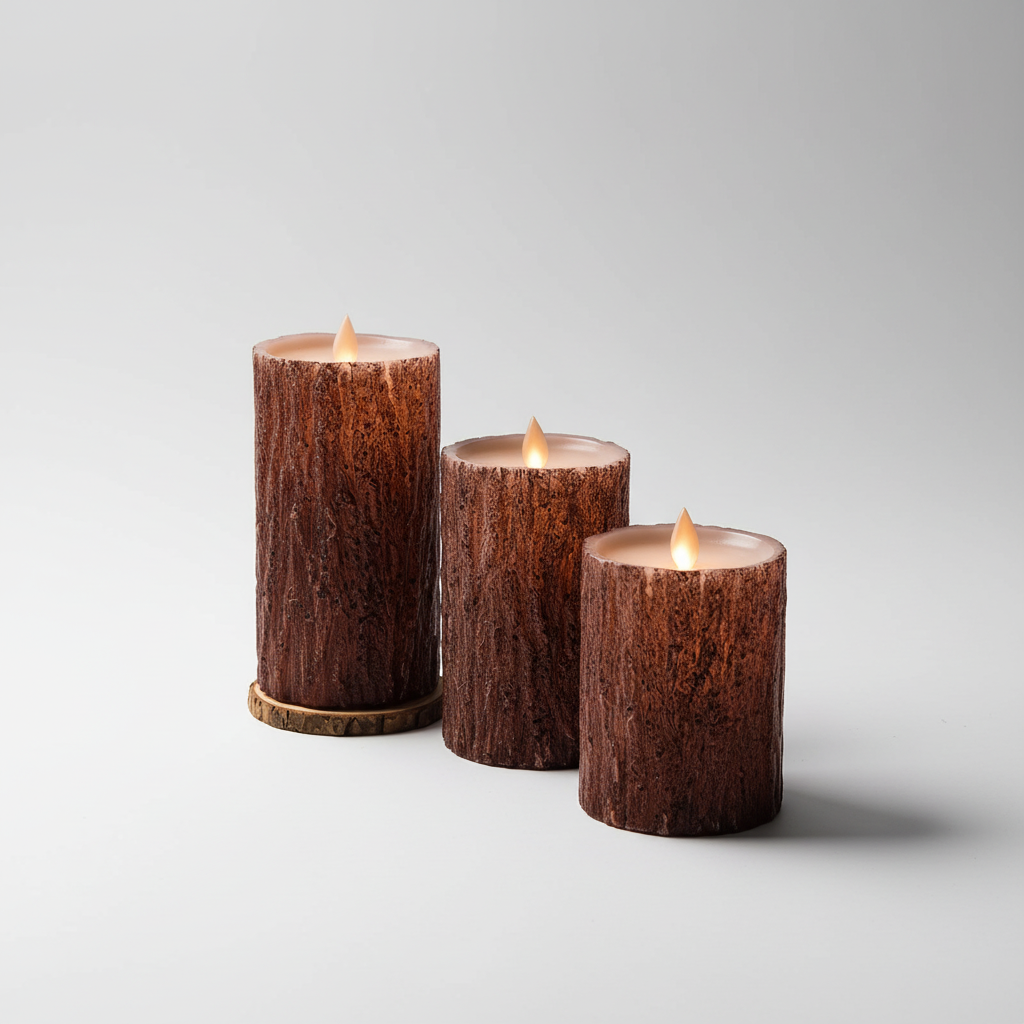 Warm White LED Sphere Shaped Decorative Candle