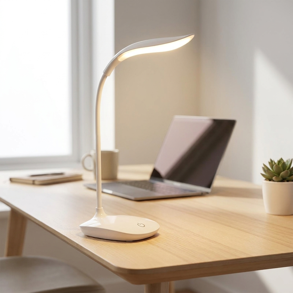 Smart Touch-Controlled LED Lamp with USB Rechargeability