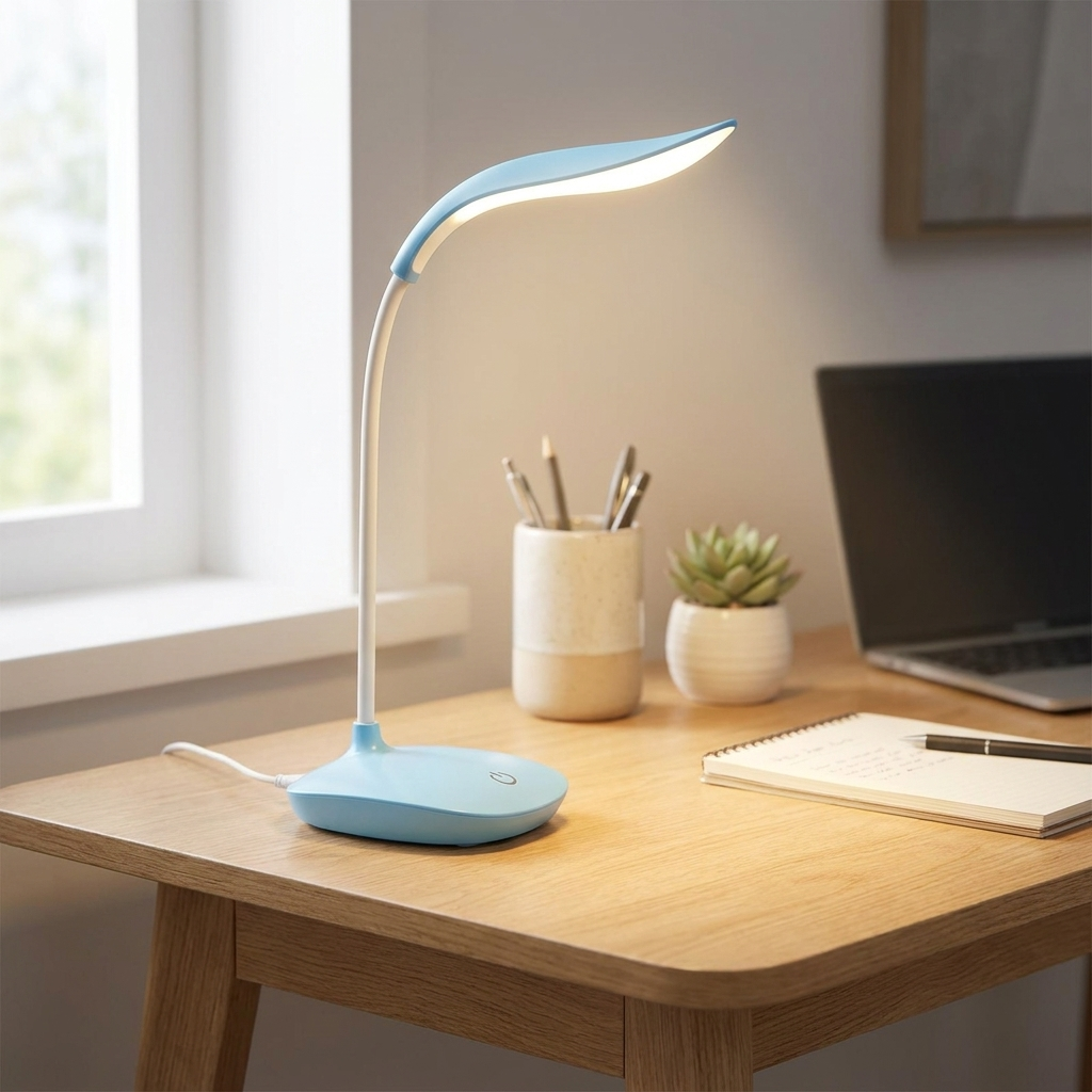 Smart Touch-Controlled LED Lamp with USB Rechargeability